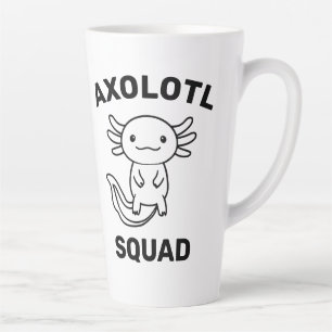 Lustiges süßes Axolotl-Squad-Party einstellbar bla Milchtasse