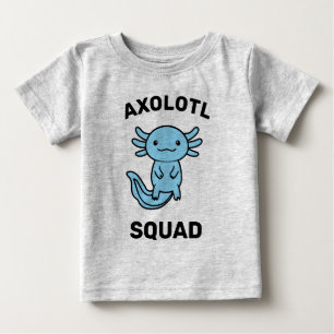 Lustiges süßes Axolotl-Team benutzerdefiniert edit Baby T-shirt