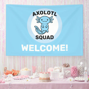 Lustiges süßes Axolotl-Team benutzerdefiniert edit Banner