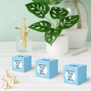 Lustiges süßes Axolotl-Team benutzerdefiniert edit Geschenkschachtel