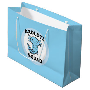 Lustiges süßes Axolotl-Team benutzerdefiniert edit Große Geschenktüte