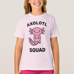 Lustiges süßes Axolotl-Team benutzerdefiniert edit T-Shirt