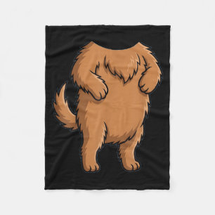 Lustiges süßes Hund-Shirt Körper Kostüm Männer Fra Fleecedecke