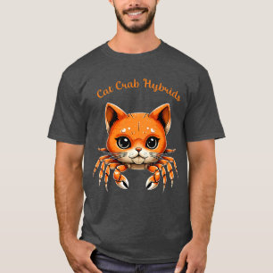 Lustiges süßes Katze-Krabbe-Kreatur-T-Shirt für Ti T-Shirt
