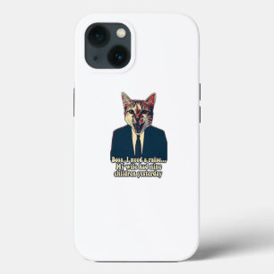 Lustiges süßes Katzen-Meme für Katzenmenschen und iPhone Hülle