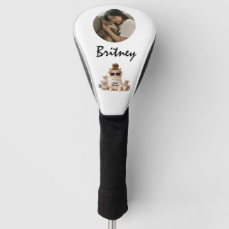 Lustiges Süßes Katzenmama Kätzchen Foto Golf Headcover