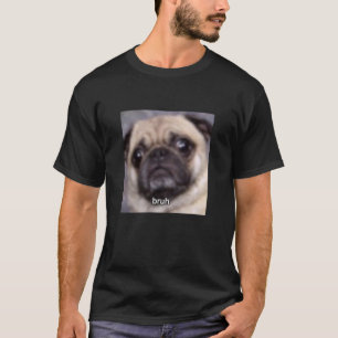 Lustiges süßes Mops-Hundegesicht verschwommenes Me T-Shirt