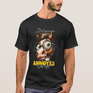 lustiges süßes Tier für Frauen und Mädchen Pferd T-Shirt
