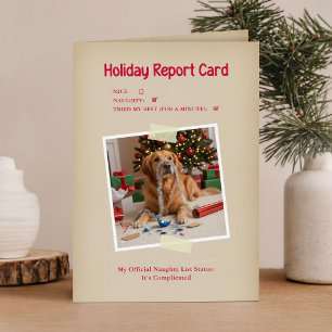 Lustiges süßes Welpen-Foto Hund Frohe Weihnachten