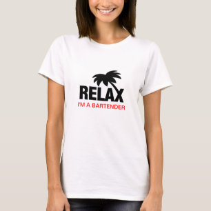 Lustiges T-Shirt für Barkeeper mit witzigem Spruch