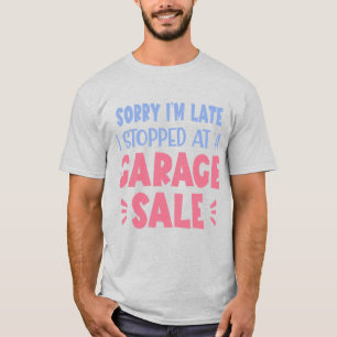 Lustiges T-Shirt für Garagenverkäufe, Lavendel und