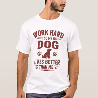 Lustiges T-Shirt für Hundebesitzer - Ich arbeite h