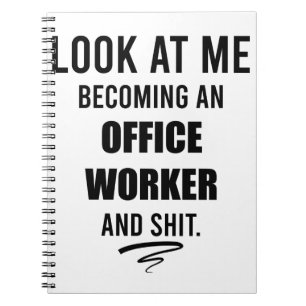 Lustiges T-Shirt für Postmitarbeiter Büroparty Notizblock