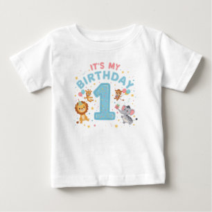 Lustiges T-Shirt mit Grafik „It’s My 1st Birthday“