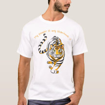 Lustiges T-Shirt mit Tiger