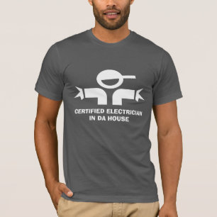 Lustiges T-Shirt mit Zitat für Elektriker