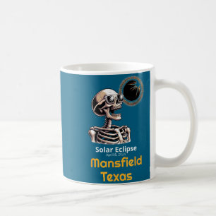 Lustiges T-Shirt Skelett Sonnenfinsternis Mansfiel Kaffeetasse
