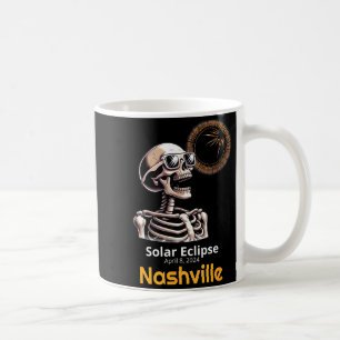 Lustiges T-Shirt Skelett Sonnenfinsternis Nashvill Kaffeetasse