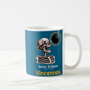 Lustiges T-Shirt Skelett Sonnenfinsternis Vincenne Kaffeetasse