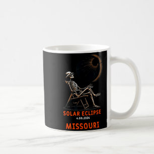 Lustiges T-Shirt Sonnenfinsternis Skelett Missouri Kaffeetasse