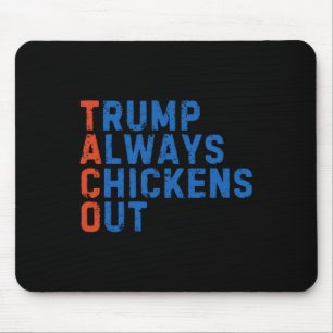 Lustiges Taco-Meme Trump kneift immer beim Zoll M Mousepad