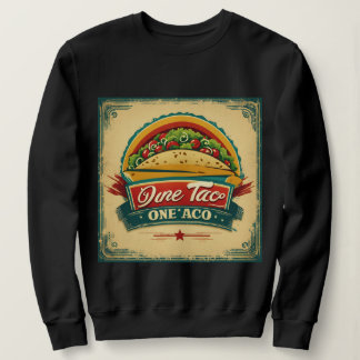 Lustiges Taco Sweatshirt für Foodies 