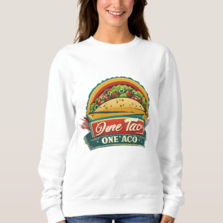Lustiges Taco Sweatshirt für Foodies