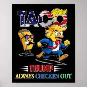 Lustiges Taco-Trump-Shirt für Männer und Frauen, d Poster