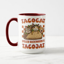 Lustiges Tacocat-Palindrom Retro Cinco De Mayo