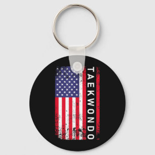 Lustiges Taekwondo-Design für Männer Frauen Taekwo Schlüsselanhänger