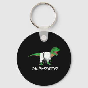 Lustiges Taekwondo T Rex Dinosaur Süße Kampfsporta Schlüsselanhänger
