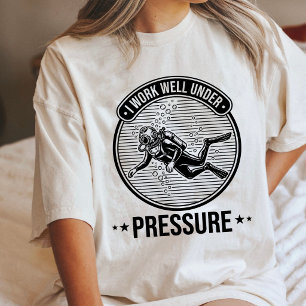 Lustiges Tauchermotto unter Druck Geschenk Tri-Blend Shirt