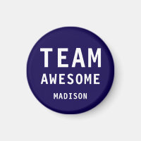 Lustiges Team Awesome Dunkelblau Personalisierter