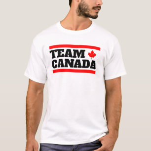 Lustiges Team Kanada Squad Ahornblatt Kanadische F T-Shirt