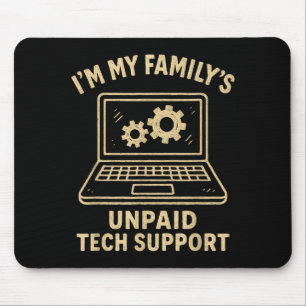 Lustiges Tech-Liebhaber Grafik T-Shirt Computer-Ge Mousepad
