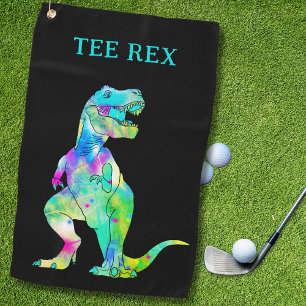 Lustiges Tee Rex Dinosaurier Dad-Witz Golfhandtuch