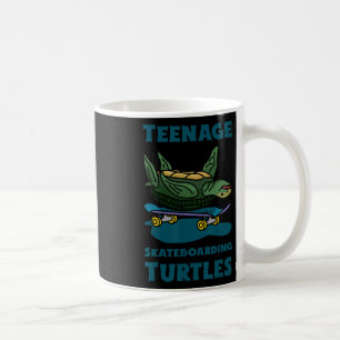 Lustiges Teenager-Skateboarding-Schildkröten-Shirt Kaffeetasse