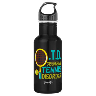 Lustiges Tennis Edelstahlflasche