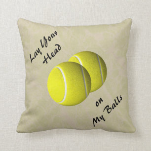 Lustiges Tennisball Mojo Wurfs-Kissen Kissen
