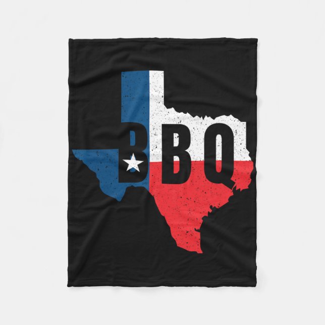 Lustiges Texas-BBQ-Grillen oder Räuchern von Fleis Fleecedecke (Vorderseite)