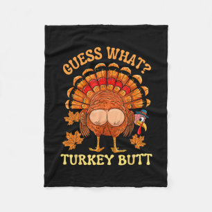 Lustiges Thanksgiving Errate Was Truthahn Hintern Fleecedecke