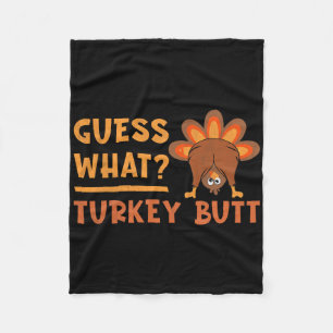 Lustiges Thanksgiving Errate Was Truthahn Hintern Fleecedecke