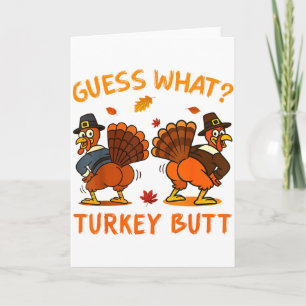 Lustiges Thanksgiving Errate Was Truthahn Hintern  Karte