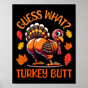 Lustiges Thanksgiving Errate Was Truthahn Hintern Poster