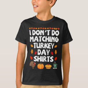 Lustiges Thanksgiving-Paar, ich mache nicht passen T-Shirt