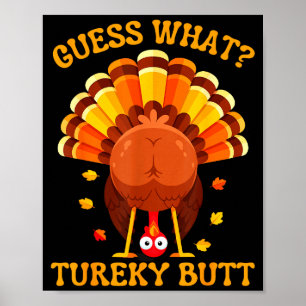 Lustiges Thanksgiving-Ratspiel-Welcher-Truthahn-Po Poster