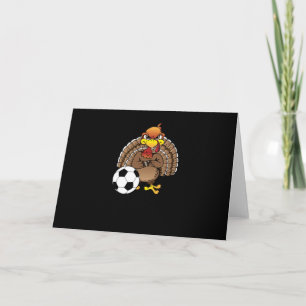 Lustiges Thanksgiving Truthahn Fußball Fußball Ges Karte