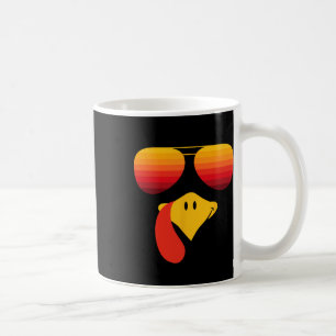 Lustiges Thanksgiving Truthahn Gesicht Mit Sonnenb Kaffeetasse