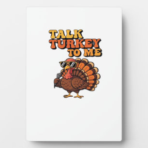 Lustiges Thanksgiving Truthahn Retro 70er Jahre R Fotoplatte