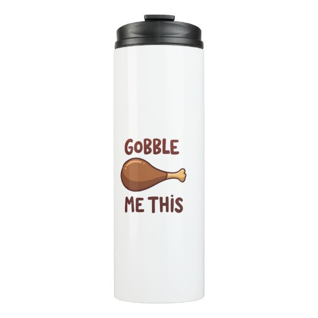 Lustiges Thanksgiving-Truthahngeschenk Thermosbecher (Vorderseite)